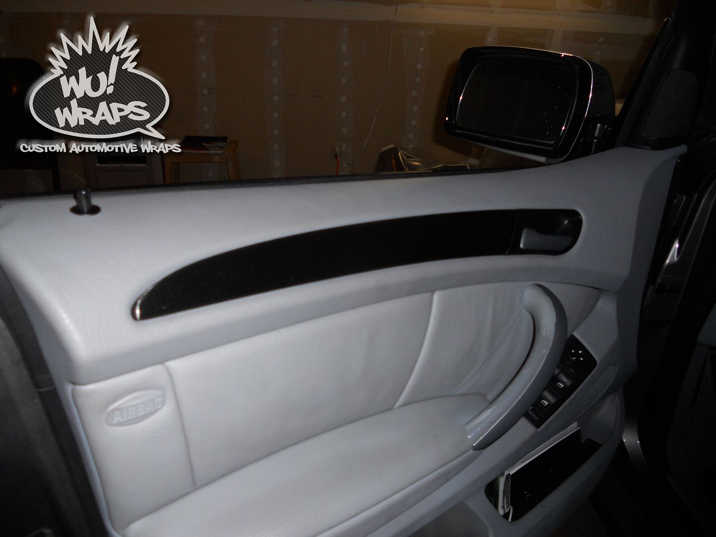 BMW x5 e53 interior trim wrapped with 3m 1080 brushed black! Wu! Wraps